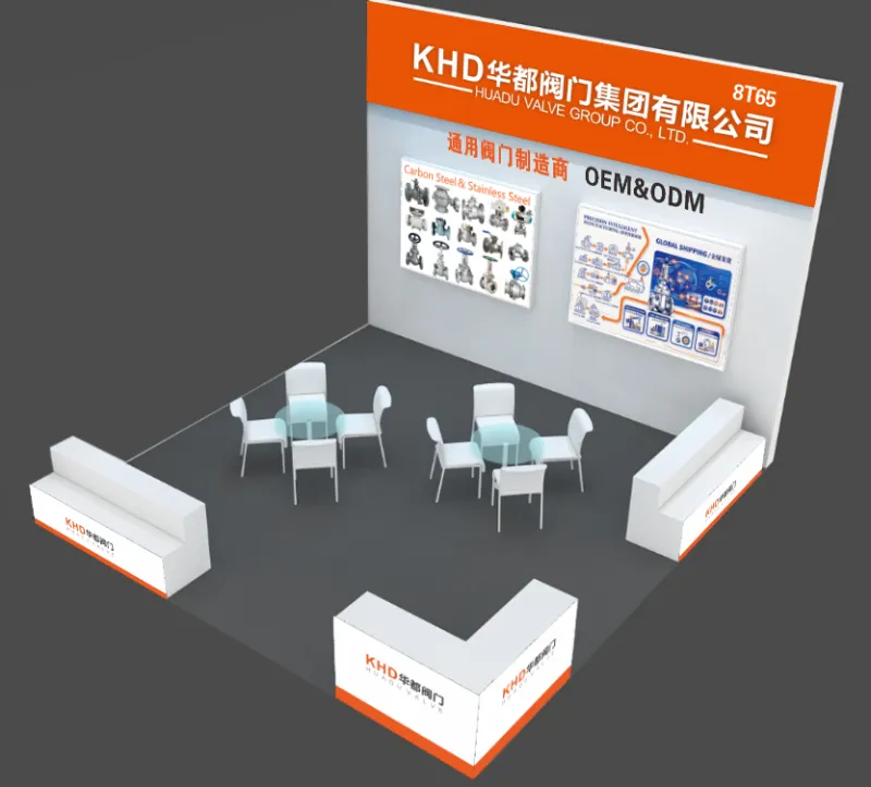 ¿Dónde reunirse con Huadu Valve Group (KHD) en octubre de 2026? Feria internacional de válvulas de Zhejiang, stand 8T65