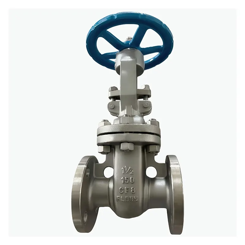 Válvula de compuerta con brida de acero inoxidable 304