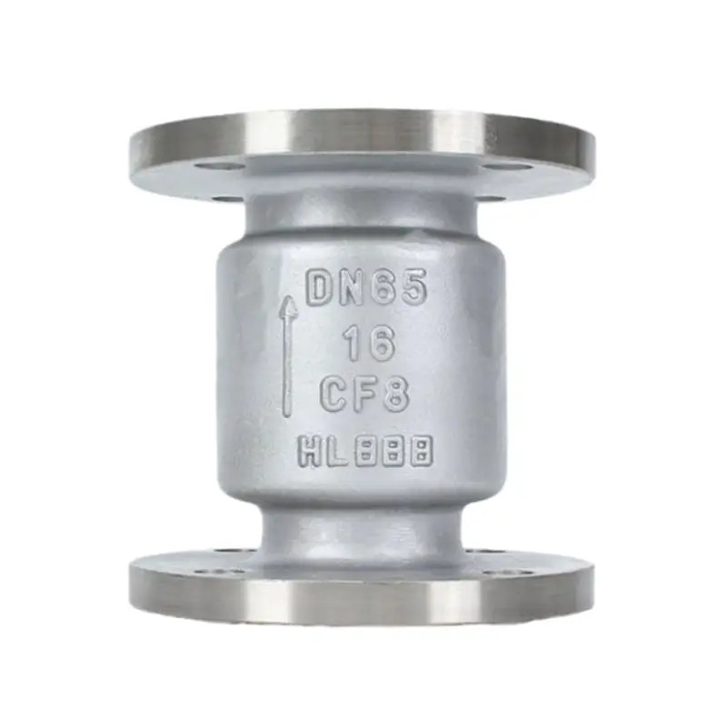 Válvulas de retención verticales de acero inoxidable 316