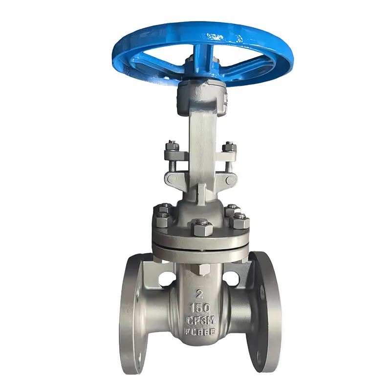 Válvula de compuerta con brida de acero inoxidable 316L